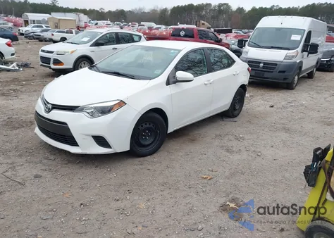 2016 Toyota Corolla Le z USA, uszkodzony, nr VIN 2T1BURHE1GC700577